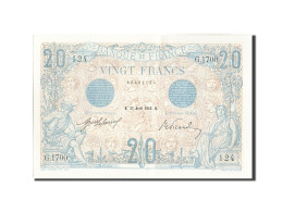 Billet, France, 20 Francs, 20 F 1905-1913 ''Bleu'', 1912, 1912-04-27, SPL+ - 20 F 1905-1913 ''Bleu''