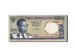 Billet, Congo Democratic Republic, 1000 Francs, 1964, 1964-08-01, KM:8a, NEUF - Repubblica Democratica Del Congo & Zaire