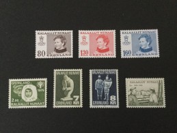 1979 Königin Margrethe II Michel 112-114 +117,118,119,125 **) - Ungebraucht