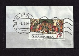 Czech Republic Tschechische Republik 2006 ⊙ Mi 496 Sc 3326 Christmas - Krusnohorsky Nativity. Cutting, Briefstück C.2 - Gebruikt