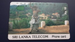 Sri Lanka-autelca Personnage Person Landscape-(100 Rs)-(0200000205695)-old Timer Card-used+1card Prepiad Free - Sri Lanka (Ceilán)