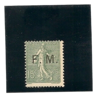 France Timbre De Franchise N° 3 Sans Charniére** Luxe , Signé Calves - Military Postage Stamps