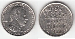 **** MONACO - 1 FRANC 1966 RAINIER III  **** EN ACHAT IMMEDIAT !!! - 1960-2001 Nouveaux Francs