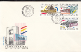 UNIVERSAL EXHIBITION, SEVILLA'92, COVER FDC, 1992, ROMANIA - 1992 – Sevilla (Spanje)