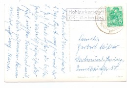 0-8351 HOHBURKERSDORF, Postgeschichte, Landpoststempel, 1951 - Pirna