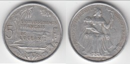 **** OCEANIE - POLYNESIE FRANCAISE - 5 FRANCS 1952 **** EN ACHAT IMMEDIAT !!! - Französisch-Polynesien