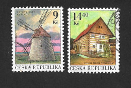 Czech Republic 2001 ⊙ Mi 305 Sc 3157 Stone Windmill In Kuzelov. Tschechische Republik - Used Stamps