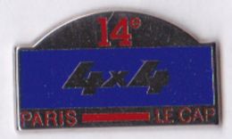 Pin´s 14è Rallye 4x4 Paris Le Cap Qualité EGF - Rally