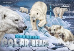 Sierra Leone 2016, Animals, Polar Bears, BF - Fauna Artica