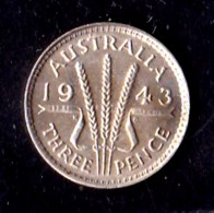 Australia 1943 Threepence AUNC - Threepence