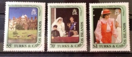 Turks And Caicos 1982 MNH**  # 531/533 - Turcas Y Caicos