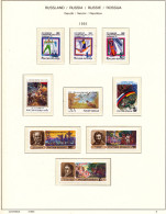 RUSSIA 1992-1996 COMPLETE MINT HIGH VALUE COLLECTION ON SCHAUBEK BRILLIANT PAGES ** - Collections