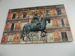 CARTOLINA QLS SPECIAL DX'ERS RADIO GROUP SUGAR DELTA  SPECIAL QSL MADRID MONUMENTO - Radio