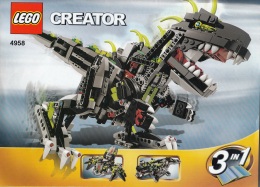 Lego 4958 Creator Dinousaure Avec Plan 100 % Complet - Lego System