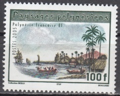 Polynésie Française 2005 Yvert 759 Neuf ** Cote (2017) 1.80 € Pirogues Et Voliers Dans La Baie D'O'Parrey - Nuovi