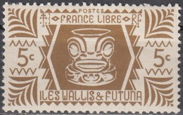 Wallis & Futuna 1944 Yvert 133 Neuf ** Cote (2015) 0.25 Euro Art Indigène - Nuevos