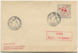 TURQUIE,TURKEI TURKEY FREE WORLD WRESTLING CHAMPIONSHIP  FDC - Lettres & Documents