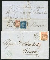 1861 Small Cover To Scotland With GB 6d Lilac, Tied 'C' In Bars, Reverse B.P.O Constantinople In Red With St. Andrews C. - Autres & Non Classés