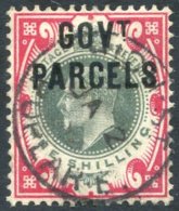 GOVT PARCELS 1902 1s Dull Green & Carmine, VFU C.d.s Examples, SG.O78, Cat. £30 - Otros & Sin Clasificación