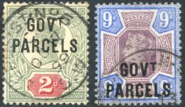 GOVT PARCELS 1887 9d SG.O67 & 2d SG.O70, Both VFU Examples. (2) Cat. £170 - Autres & Non Classés