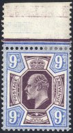 1902 9d Slate Purple & Deep Ultramarine Top Marginal M Example, Spec.M40(4), SG.251, Photocopy Of RPS Cert - Block O - Autres & Non Classés