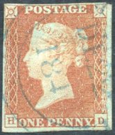 1841 1d Red Brown HD, Four Margined Example Bearing Town C.d.s In Blue For Dec 22, 184?, Very Fine. Cat. £2500 - Autres & Non Classés