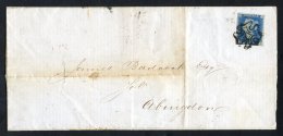 1841 Apr 30th Entire To Abingdon, Franked 2d Pl.2 II, Good To Large Margins, Tied Black MC. - Autres & Non Classés