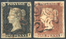 Plate 5 OF, Clear To Good Margins, Fine Red MC MATCHED With Red Printing, Close Left Sides Others Good Margins, Slight T - Autres & Non Classés