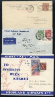 1924-48 Collection Written Up On Leaves Of First Flight Covers (12) Incl. 1924 May 2nd Belfast - Liverpool Experimental - Autres & Non Classés