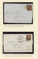 COLLECTION 1840-83 On Windsor Leaves. 1840 2d (poor), Various Entires Bearing 1841 1d Reds (3), 1841 1d Off Cover (18) + - Autres & Non Classés