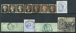 1840-1970 (& Later) Collection Housed In A Large Stock Book Incl. 1840 1d Mulready U (faults), 1840 1d (7) Mainly Th - Autres & Non Classés