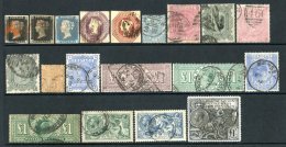 COLLECTION 1840-1970 M & U Housed In A Davo Hingeless Album. 1840 1d (2) JJ - Three Margins, AL - Four Large Margins - Autres & Non Classés