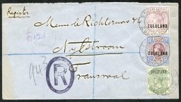 1896 (4th June) Envelope Registered From Eshowe To Nylstroom, Transvaal, Bearing 9d, Natal ½d & Natal Fiscal - Autres & Non Classés