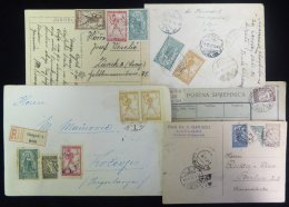 C1918-22 Good Variety Of Early Issues Incl. 10p Bisect On Registered Card, Range Of Parcel Cards With Vals To 10k, Regis - Autres & Non Classés