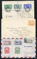 1937-80's A Most Colourful Assembly Of Covers Written Up On Leaves With 1937 CORONATION REG LAST DAY OF SALT CAY/A C.d.s - Autres & Non Classés