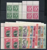 1938-44 1c To $4.80 (12 Vals) A Set (less The 1938 3c & 4c Values SG.248/9) In UM Corner Blocks Of Four, SG.246/256. - Autres & Non Classés