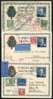 1938-42 Gustaf V 80th Birthday 10ore Commemorative Postal Stationery Cards Comprising (47) Postally Used, Many Uprated W - Autres & Non Classés