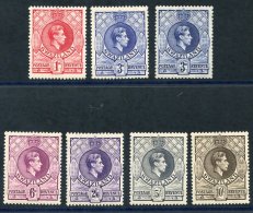 1938-54 Perf 13½ X13 1d To 10s Incl. Both 3d Shades, From SG.29/38. (7) Cat. £275 - Autres & Non Classés