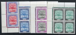 1948 Arab Postman Set In UM Corner Blocks Of Four (odd Gum Tone) SG.96/111. (64) Cat. £300++ - Autres & Non Classés