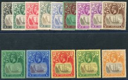 1922-37 MSCA Set To 7/6d, Fine M, SG.97/111. (14) Cat. £270 - Autres & Non Classés