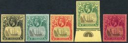 1922-37 MCCA Set, Fine M, SG.92/96. (5) Cat. £650 - Autres & Non Classés