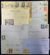 1860-1945 With Four Attractive Early Items (one From Cuba) Incl. 1877 Alfonso Mixed Issue Franking, Civil War Items, Ran - Autres & Non Classés