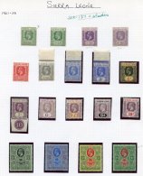 1882-1956 M Collection On Leaves Incl. 1876 1½d Lilac, 1883 ½d, 1884 ½d Pair, 1d Marginal Control 3 - Autres & Non Classés