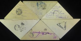 Covers & Cards (mainly 1950's) With A Few Later & Earlier Incl. WWII Triangular Censored Military Letters (6), M - Autres & Non Classés