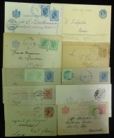 C1890-1920's Bundle Of Covers & Cards With Interesting Frankings Incl. Military Censor Seals (2), Airmail, Registere - Autres & Non Classés