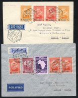 MOZAMBIQUE 1937-39 Range Of Airmail Or First Flight Covers (4) Written Up On Leaves Incl. Booklet Of 'Special Status.' A - Autres & Non Classés