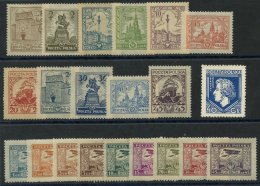 1925-27 Pictorial Set M & 1925 Air Set M, SG.214/260 + 1927 40g Chopin UM, SG.261. (21) Cat. £245 - Autres & Non Classés