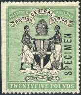 1896 CCC Sideways £25 Black & Green Optd SPECIMEN, Fine M (straight Edge Left), SG.42s. Cat. £425 - Autres & Non Classés