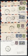 1941 PAA FAM 22 Flight To Accra, Nigerian Acceptance Covers For Return Stages Incl. Bathhurst, Gambia, Belem & Natal - Autres & Non Classés