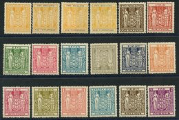 POSTAL FISCALS 1940-58  1/3d (4), SG.191/2, 192aw, 192b, Then 2/6d To £2 Complete Wmk Upright (except 7/6d - Inver - Autres & Non Classés